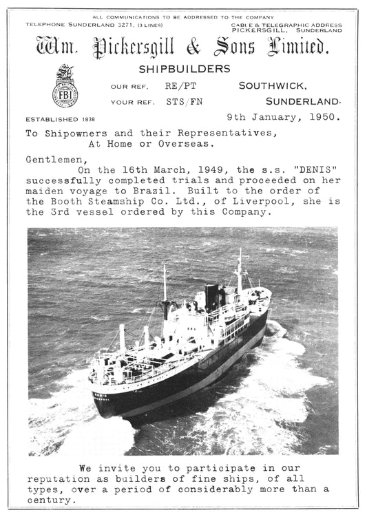 Sunderland Shipbuilding - Pickersgill