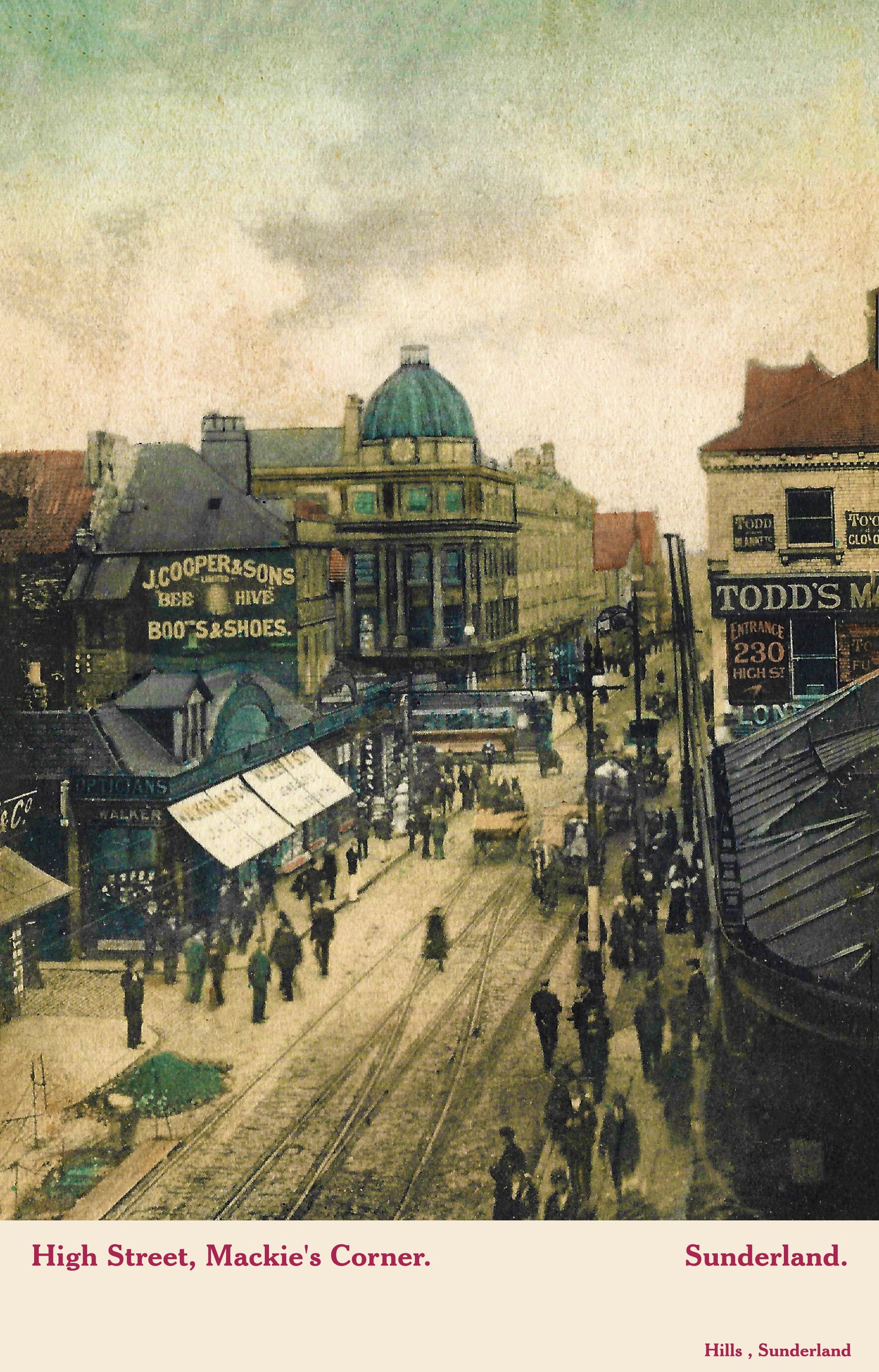 Sunderland Postcard - Mackie's Corner