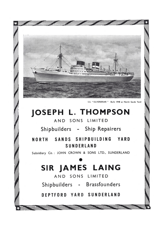 Sunderland Shipbuilding - Thompson & Laing