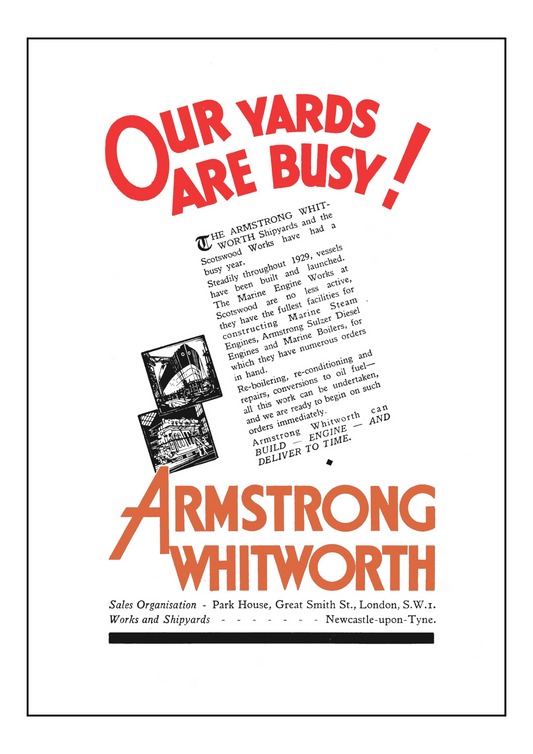 Tyneside Shipbuilding - Armstrong Whitworth