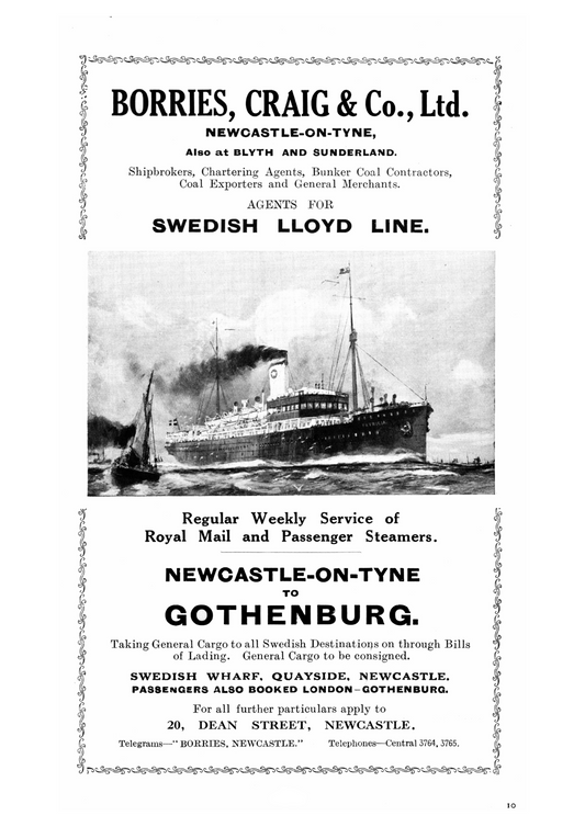 Sunderland Shipbuilding - Borries, Craig & Co., Ltd.
