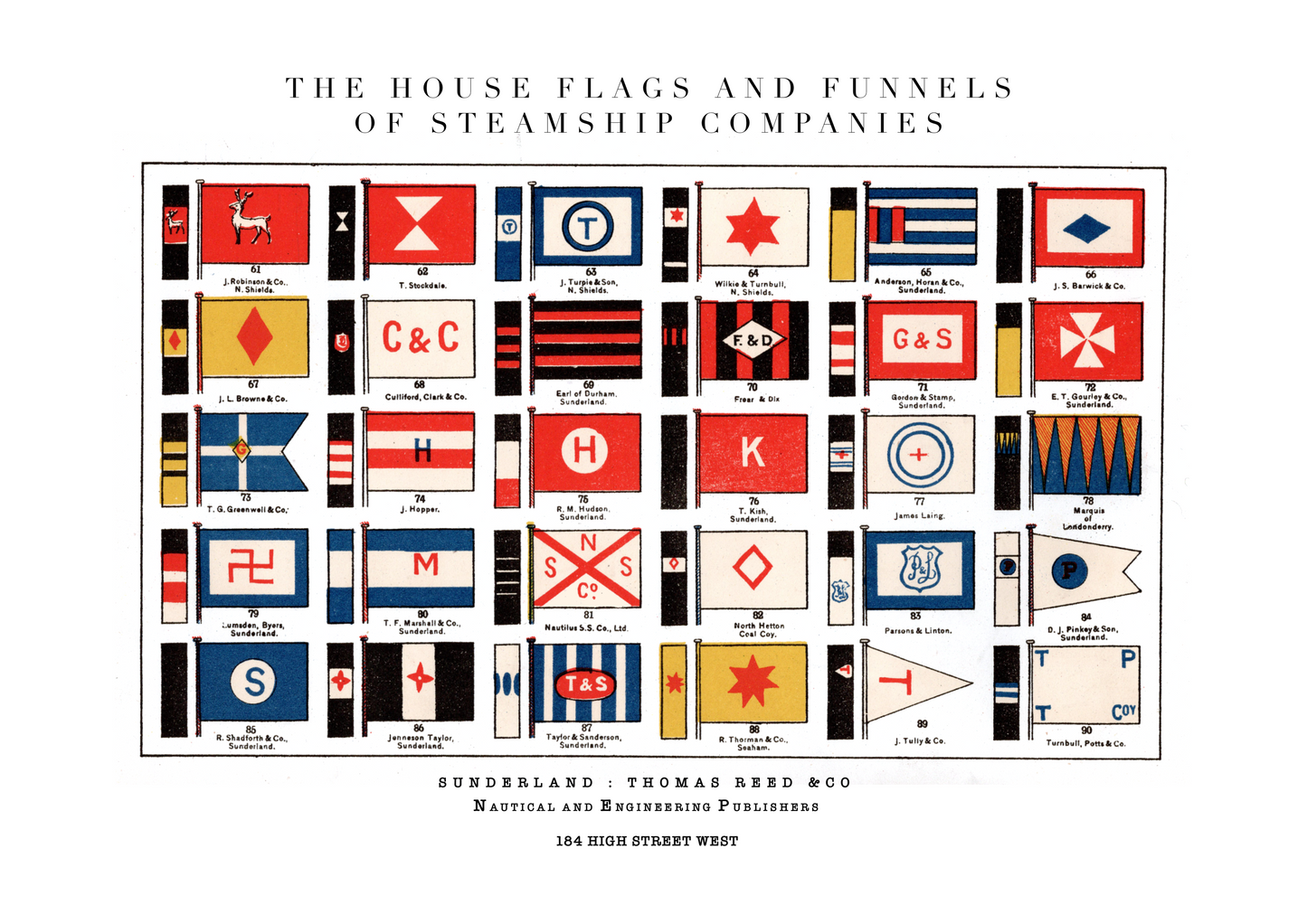 Sunderland Shipbuilding - Shipping Flags